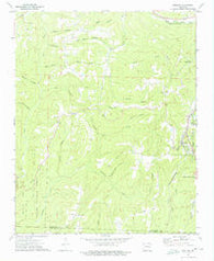 Winslow Arkansas Historical topographic map, 1:24000 scale, 7.5 X 7.5 Minute, Year 1973