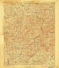 Winslow Arkansas Historical topographic map, 1:125000 scale, 30 X 30 Minute, Year 1901