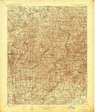 Winslow Arkansas Historical topographic map, 1:125000 scale, 30 X 30 Minute, Year 1901