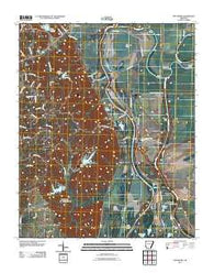 Wittsburg Arkansas Historical topographic map, 1:24000 scale, 7.5 X 7.5 Minute, Year 2011