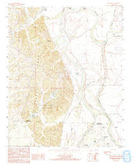 Wittsburg Arkansas Historical topographic map, 1:24000 scale, 7.5 X 7.5 Minute, Year 1984