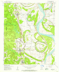 Woodson Arkansas Historical topographic map, 1:24000 scale, 7.5 X 7.5 Minute, Year 1954