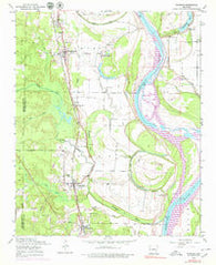 Woodson Arkansas Historical topographic map, 1:24000 scale, 7.5 X 7.5 Minute, Year 1954