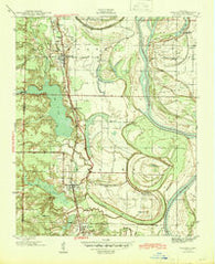 Woodson Arkansas Historical topographic map, 1:31680 scale, 7.5 X 7.5 Minute, Year 1940