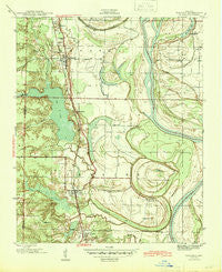 Woodson Arkansas Historical topographic map, 1:31680 scale, 7.5 X 7.5 Minute, Year 1940