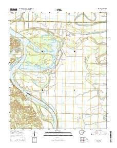 Wright Arkansas Current topographic map, 1:24000 scale, 7.5 X 7.5 Minute, Year 2014