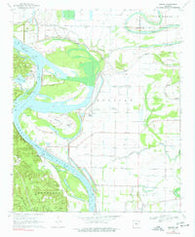 Wright Arkansas Historical topographic map, 1:24000 scale, 7.5 X 7.5 Minute, Year 1970