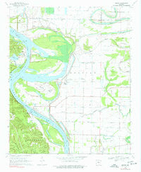 Wright Arkansas Historical topographic map, 1:24000 scale, 7.5 X 7.5 Minute, Year 1970