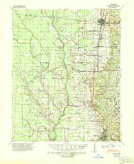 Wynne Arkansas Historical topographic map, 1:62500 scale, 15 X 15 Minute, Year 1939