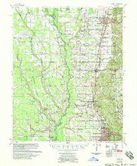 Wynne Arkansas Historical topographic map, 1:62500 scale, 15 X 15 Minute, Year 1958