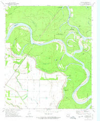 Yancopin Arkansas Historical topographic map, 1:24000 scale, 7.5 X 7.5 Minute, Year 1972