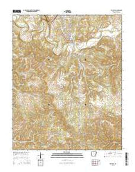 Yellville Arkansas Current topographic map, 1:24000 scale, 7.5 X 7.5 Minute, Year 2014