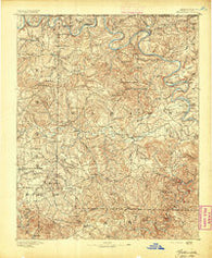 Yellville Arkansas Historical topographic map, 1:125000 scale, 30 X 30 Minute, Year 1893