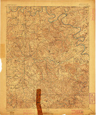 Yellville Arkansas Historical topographic map, 1:125000 scale, 30 X 30 Minute, Year 1893