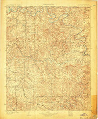 Yellville Arkansas Historical topographic map, 1:125000 scale, 30 X 30 Minute, Year 1903
