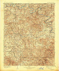 Yellville Arkansas Historical topographic map, 1:125000 scale, 30 X 30 Minute, Year 1905