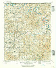 Yellville Arkansas Historical topographic map, 1:125000 scale, 30 X 30 Minute, Year 1929