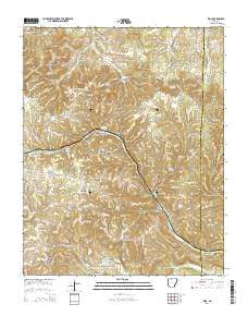 Zinc Arkansas Current topographic map, 1:24000 scale, 7.5 X 7.5 Minute, Year 2014
