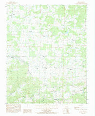 Zion Arkansas Historical topographic map, 1:24000 scale, 7.5 X 7.5 Minute, Year 1984