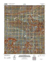 Adamana Arizona Historical topographic map, 1:24000 scale, 7.5 X 7.5 Minute, Year 2011