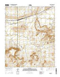 Adamana Arizona Current topographic map, 1:24000 scale, 7.5 X 7.5 Minute, Year 2014