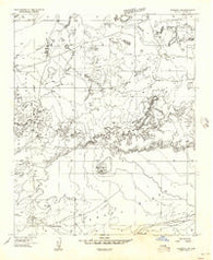 Adamana 1 NW Arizona Historical topographic map, 1:24000 scale, 7.5 X 7.5 Minute, Year 1956