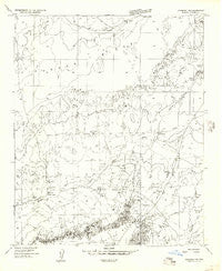 Adamana 1 SW Arizona Historical topographic map, 1:24000 scale, 7.5 X 7.5 Minute, Year 1955