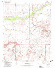 Adamana Arizona Historical topographic map, 1:24000 scale, 7.5 X 7.5 Minute, Year 1982