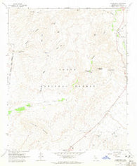 Adams Mesa Arizona Historical topographic map, 1:24000 scale, 7.5 X 7.5 Minute, Year 1964