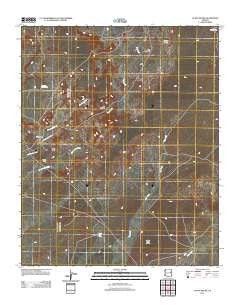 Agate House Arizona Historical topographic map, 1:24000 scale, 7.5 X 7.5 Minute, Year 2011