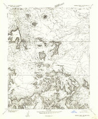 Agathla Peak 1 NE Arizona Historical topographic map, 1:24000 scale, 7.5 X 7.5 Minute, Year 1952