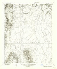 Agathla Peak 2 NE Arizona Historical topographic map, 1:24000 scale, 7.5 X 7.5 Minute, Year 1952