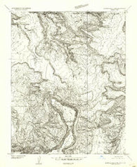 Agathla Peak 2 NW Arizona Historical topographic map, 1:24000 scale, 7.5 X 7.5 Minute, Year 1952