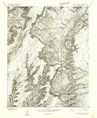 Agathla Peak 2 SW Arizona Historical topographic map, 1:24000 scale, 7.5 X 7.5 Minute, Year 1952