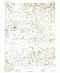 Agathla Peak Arizona Historical topographic map, 1:24000 scale, 7.5 X 7.5 Minute, Year 1988