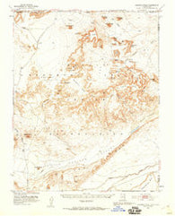 Agathla Peak Arizona Historical topographic map, 1:62500 scale, 15 X 15 Minute, Year 1952