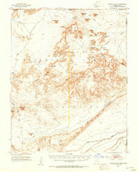 Agathla Peak Arizona Historical topographic map, 1:62500 scale, 15 X 15 Minute, Year 1952