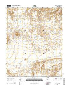 Agathla Peak Arizona Current topographic map, 1:24000 scale, 7.5 X 7.5 Minute, Year 2014