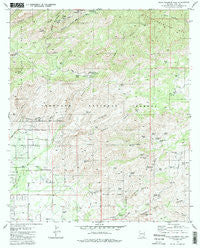 Agua Caliente Hill Arizona Historical topographic map, 1:24000 scale, 7.5 X 7.5 Minute, Year 1981