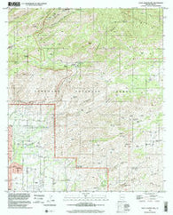 Agua Caliente Hill Arizona Historical topographic map, 1:24000 scale, 7.5 X 7.5 Minute, Year 1996