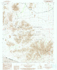Agua Dulce Mountains Arizona Historical topographic map, 1:24000 scale, 7.5 X 7.5 Minute, Year 1990
