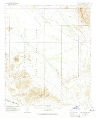 Agua Dulce Mts Arizona Historical topographic map, 1:62500 scale, 15 X 15 Minute, Year 1964