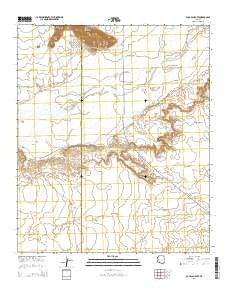 Agua Caliente Arizona Current topographic map, 1:24000 scale, 7.5 X 7.5 Minute, Year 2014
