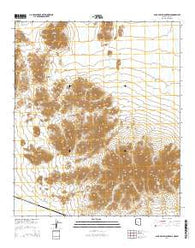 Agua Dulce Mountains Arizona Current topographic map, 1:24000 scale, 7.5 X 7.5 Minute, Year 2014
