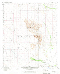 Aguila Mountains Arizona Historical topographic map, 1:62500 scale, 15 X 15 Minute, Year 1965