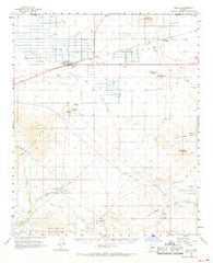 Aguila Arizona Historical topographic map, 1:62500 scale, 15 X 15 Minute, Year 1962