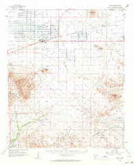 Aguila Arizona Historical topographic map, 1:62500 scale, 15 X 15 Minute, Year 1962