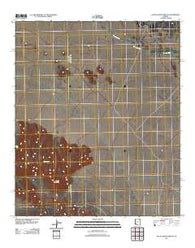 Aguila Mountains NE Arizona Historical topographic map, 1:24000 scale, 7.5 X 7.5 Minute, Year 2011