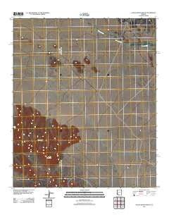 Aguila Mountains NE Arizona Historical topographic map, 1:24000 scale, 7.5 X 7.5 Minute, Year 2011