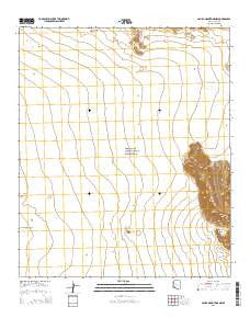 Aguila Mountains NW Arizona Current topographic map, 1:24000 scale, 7.5 X 7.5 Minute, Year 2014